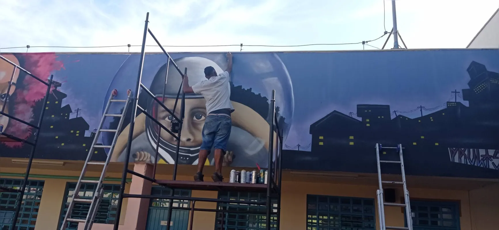 Imagem ilustrativa da imagem Grafite retrata parte da história da zona norte de Londrina