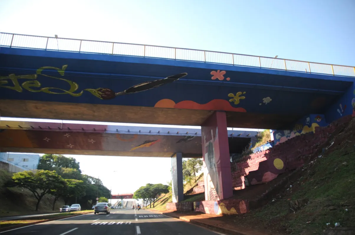 Imagem ilustrativa da imagem Grafite transforma avenida de Londrina em galeria de arte a céu aberto
