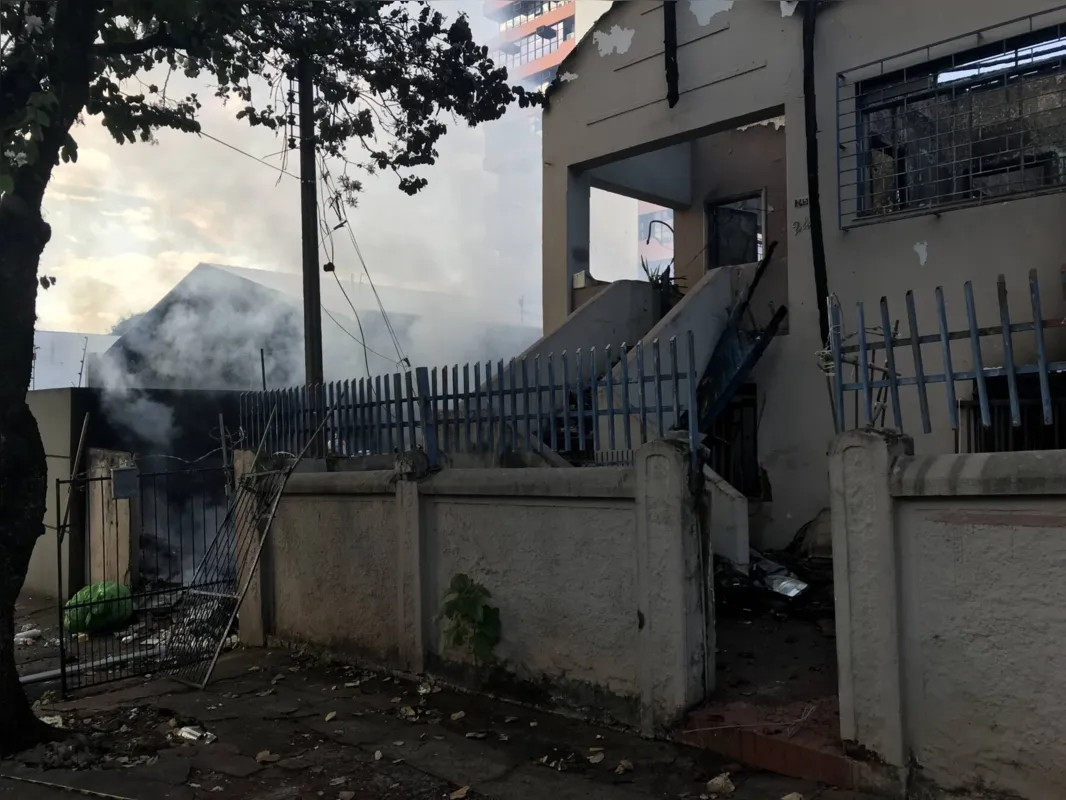 Imagem ilustrativa da imagem Homem fica ferido gravemente em incêndio no centro de Londrina