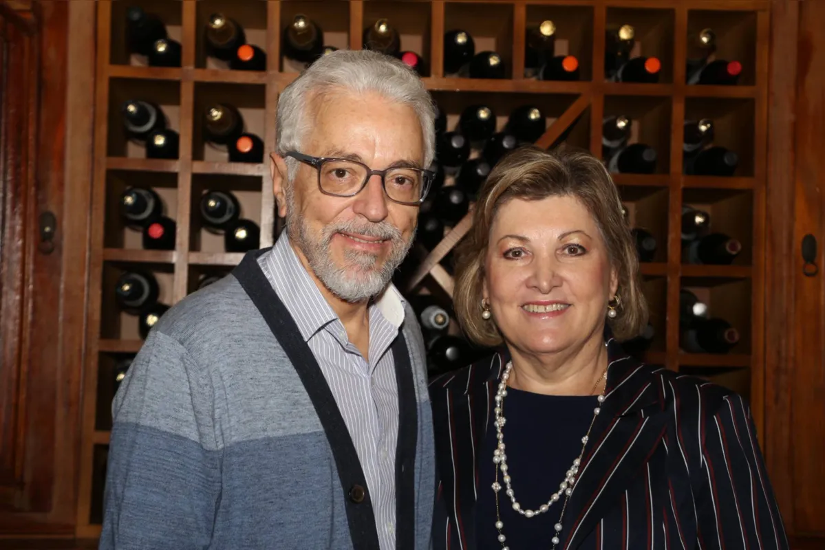 O vice-presidente Luiz Fernando com a esposa Mara Kalinowski