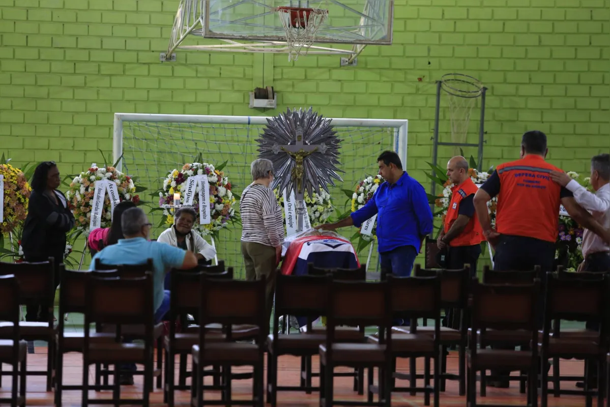 Velório do Guarda Municipal Marcelo Arruda, militante do PT, que foi assassinado por policial apoiador de Bolsonaro no dia 10 em Foz