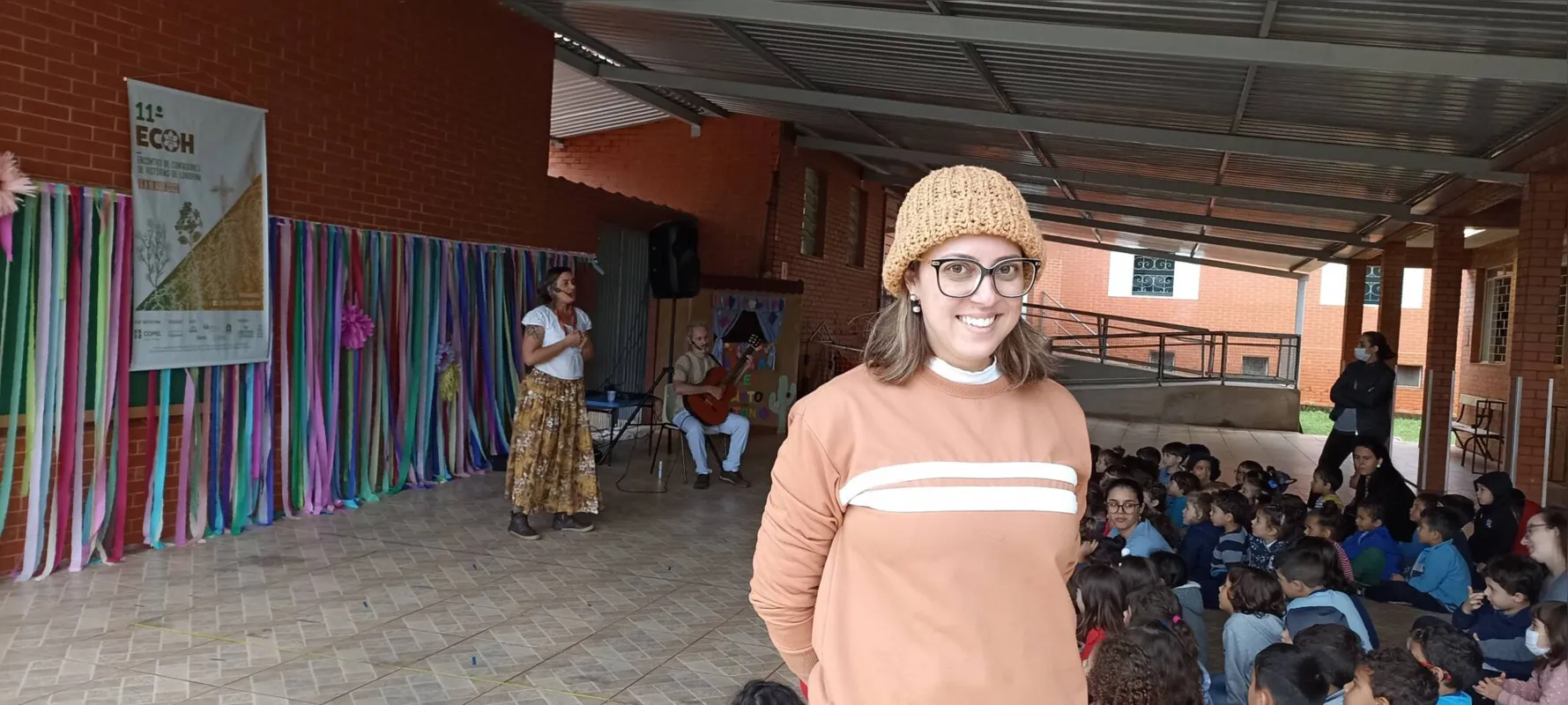 Paula Borch, coordenadora pedagógica do CEI Santo Antônio: contação de histórias integrada a outras atividades artísticas
