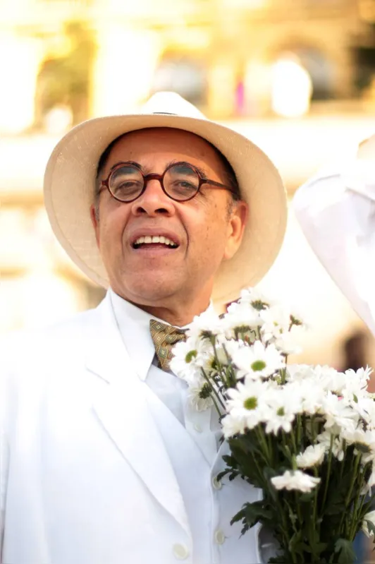 Pascoal da Conceição como Mário de Andrade: na palestra-espetáculo ele interpreta textos originais do escritor paulistano em poesia, prosa, conferência e crônica