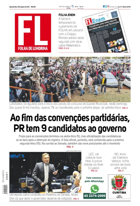 Imagem ilustrativa da imagem Capa 08/08/2022