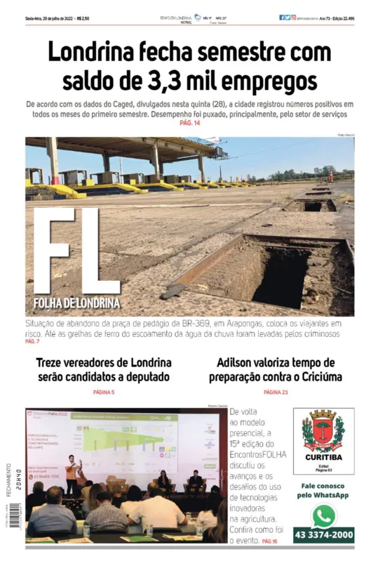 Imagem ilustrativa da imagem Capa 29/07/2022