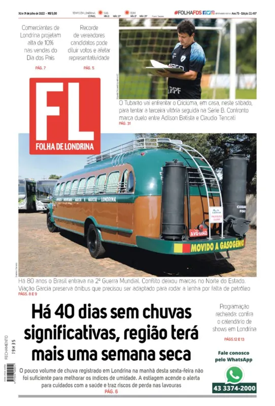 Imagem ilustrativa da imagem Capa 30/07/2022