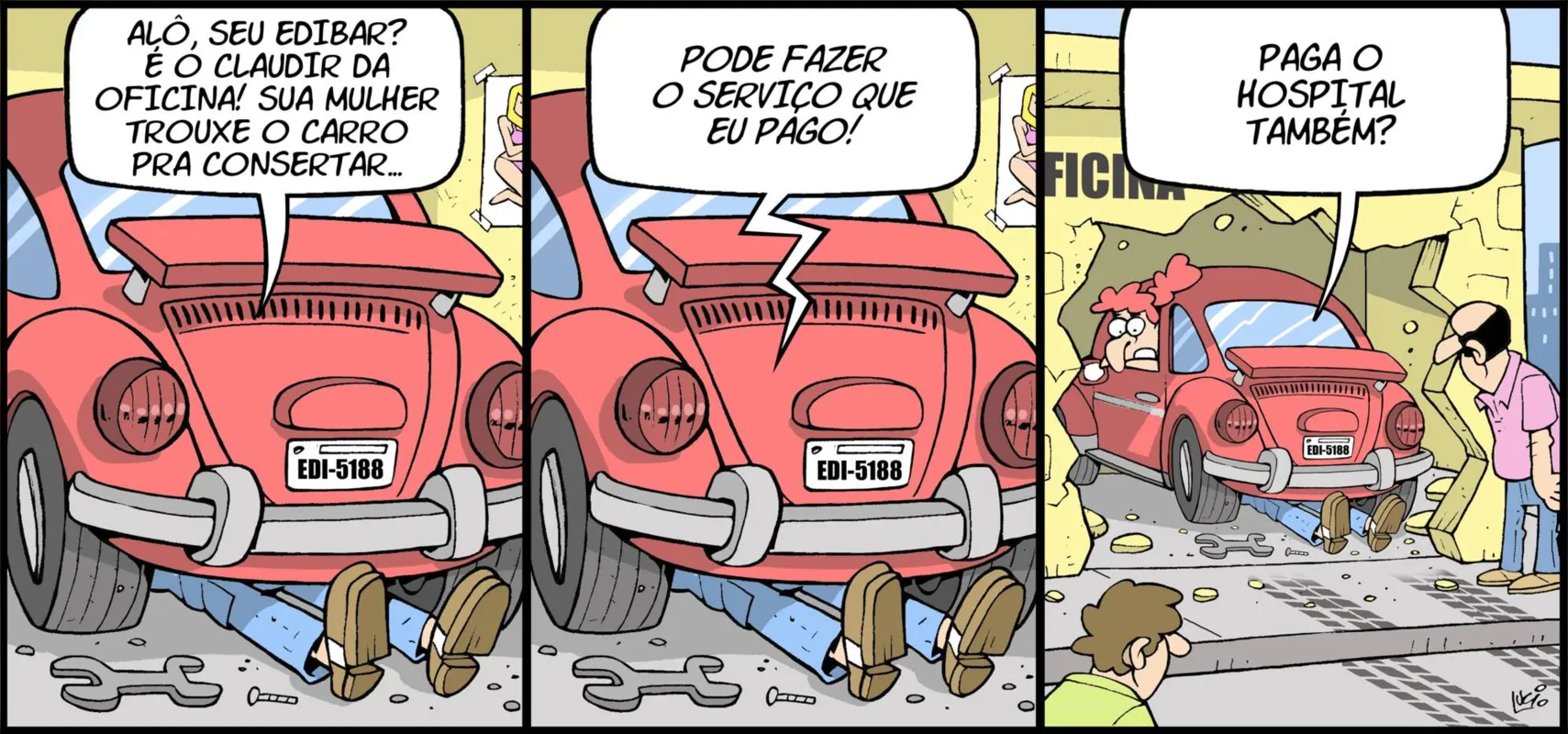 Imagem ilustrativa da imagem Divirta-se com as tirinhas