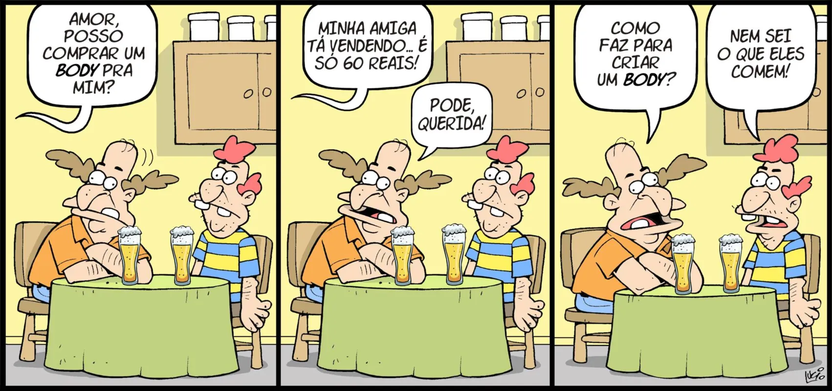 Imagem ilustrativa da imagem Divirta-se com as tirinhas