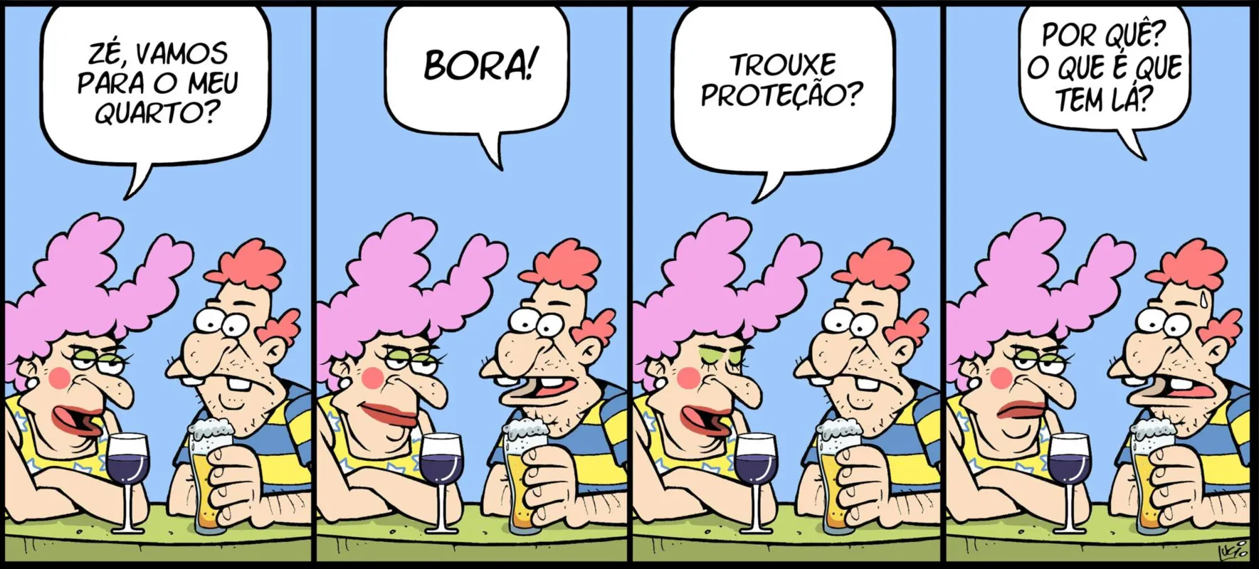 Imagem ilustrativa da imagem Divirta-se com as tirinhas