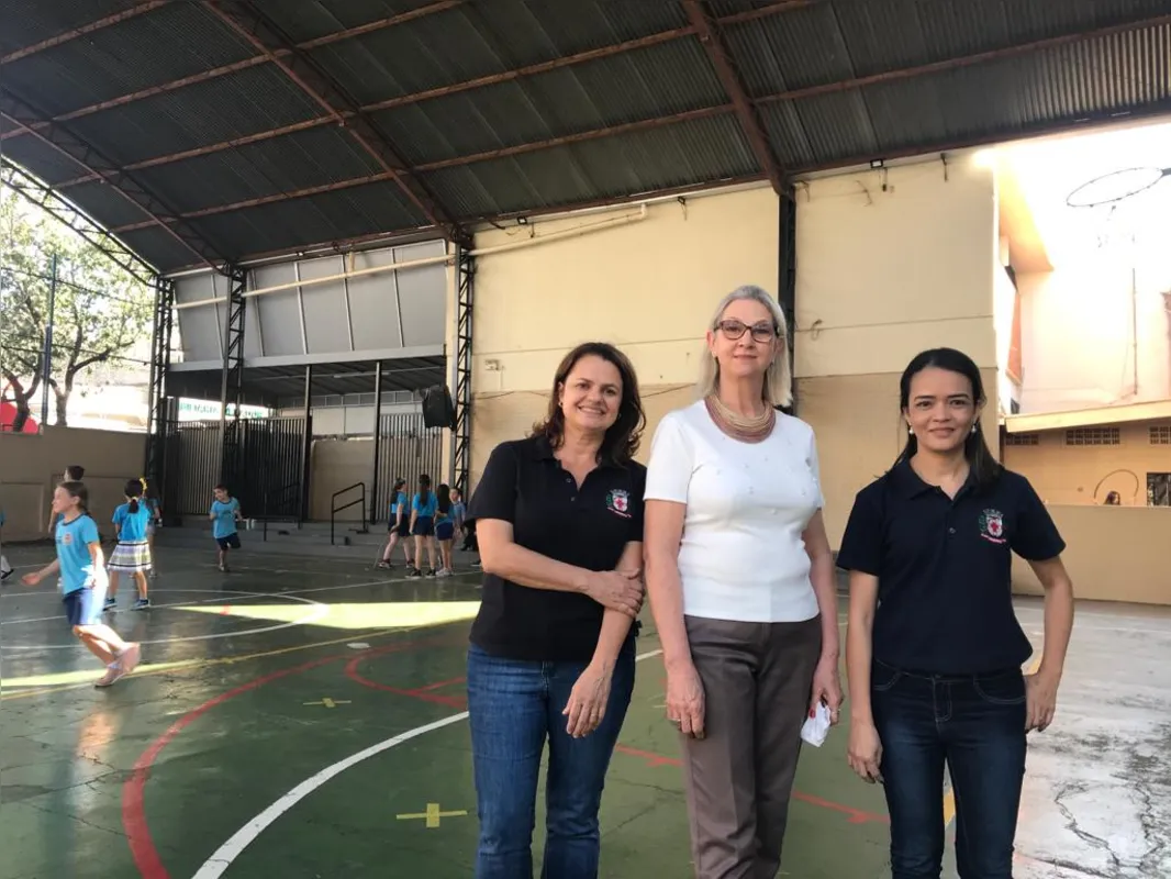 Giovania Ferrarezi, Elisabet Mastellari e Denise Kusaba, da Escola Municipal Arthur Thomas: aulas de música são uma novidade e estão previstas para este semestre através de um projeto da UEL, realizado pela professora Helena Loureiro