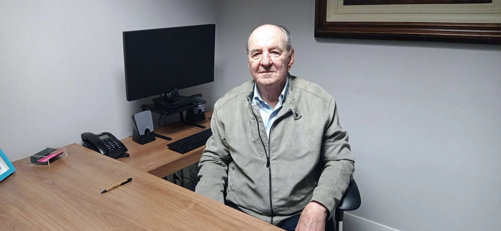 Ézaro Fabian conta que a construção do Asilo São Vicente de Paulo foi feita etapas por conta da falta de dinheiro