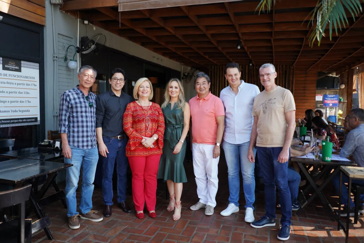 César Iamacita, Marcos Guskuma, Isabel Cristina Kohler, Marcela Vanzela, Wilson Kobayashi, Mateus Pegoraro e Paulo Franzon, da Diretoria da Associação