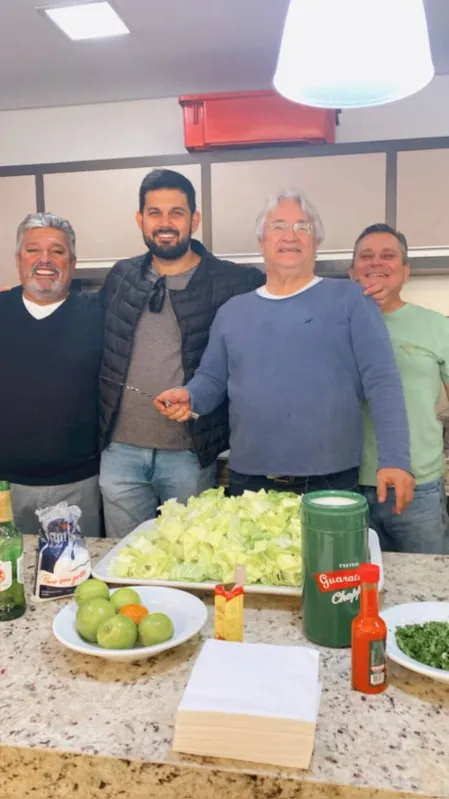 Celso Alves Pereira, Cristiano Resina, Valmir Martins e Adelcio Rosa