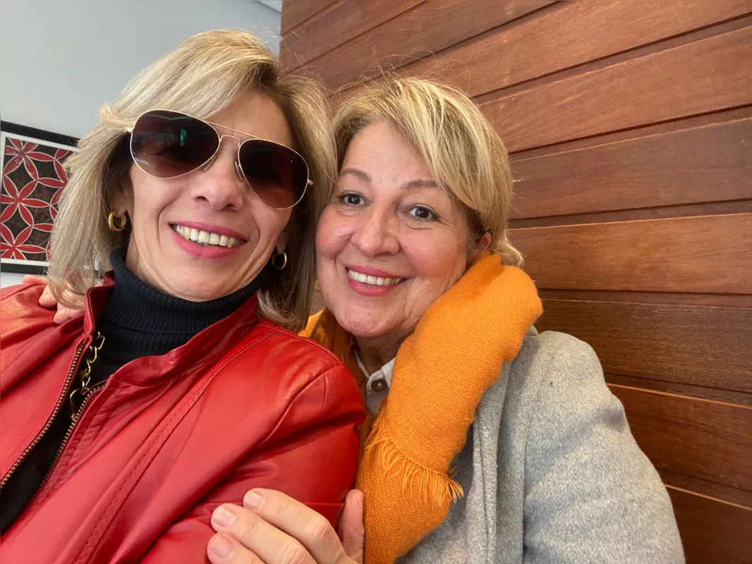 A aniversariante com Nádia Moura