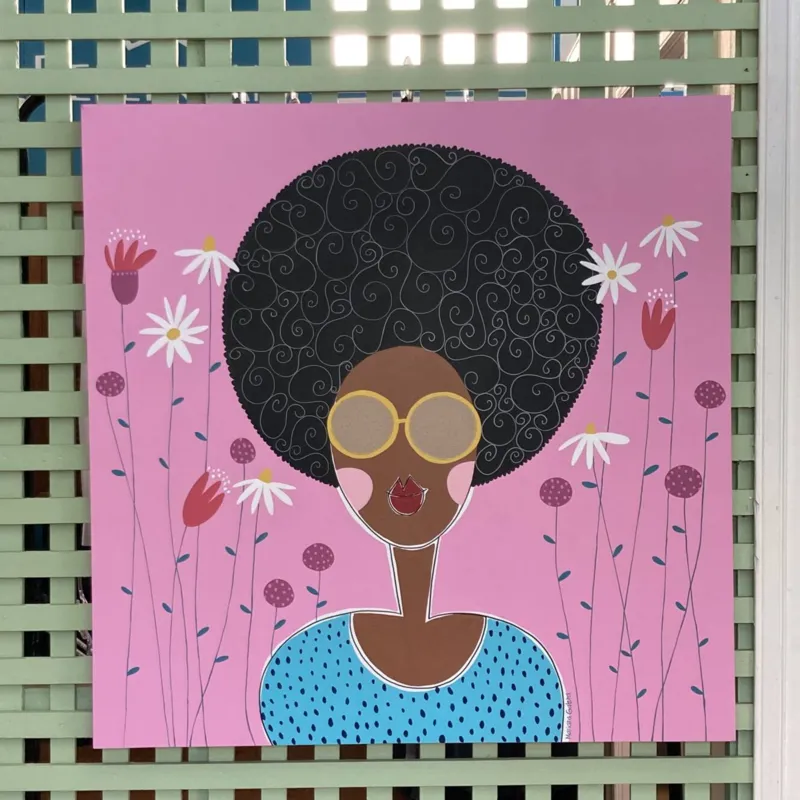 Obra de Mariana Galera, uma das artistas que participam da exposição no Ateliê de Arte Yoshyia