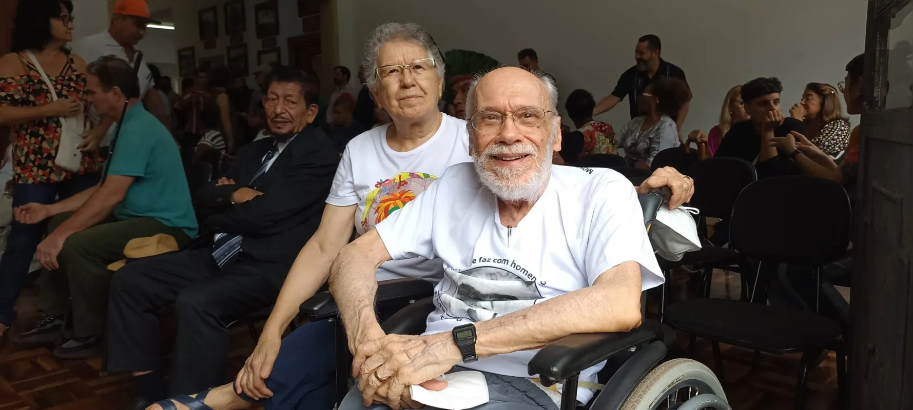 O escritor Leo Pires Ferreira, especialista na obra de Monteiro Lobato,   participou da reabertura da Biblioteca