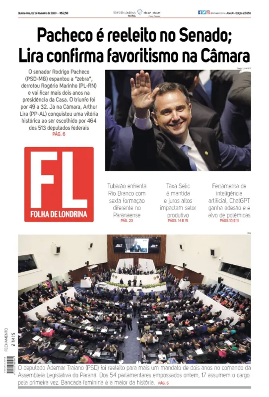 Imagem ilustrativa da imagem Capa 02/02/2023