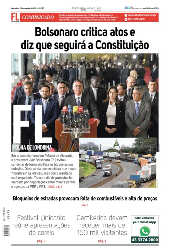 Imagem ilustrativa da imagem Capa 02/11/2022
