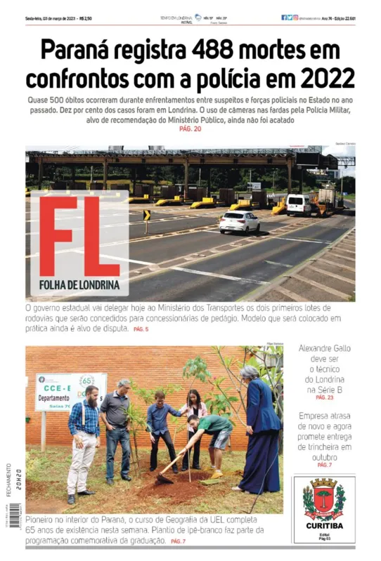 Imagem ilustrativa da imagem Capa 03/03/2023