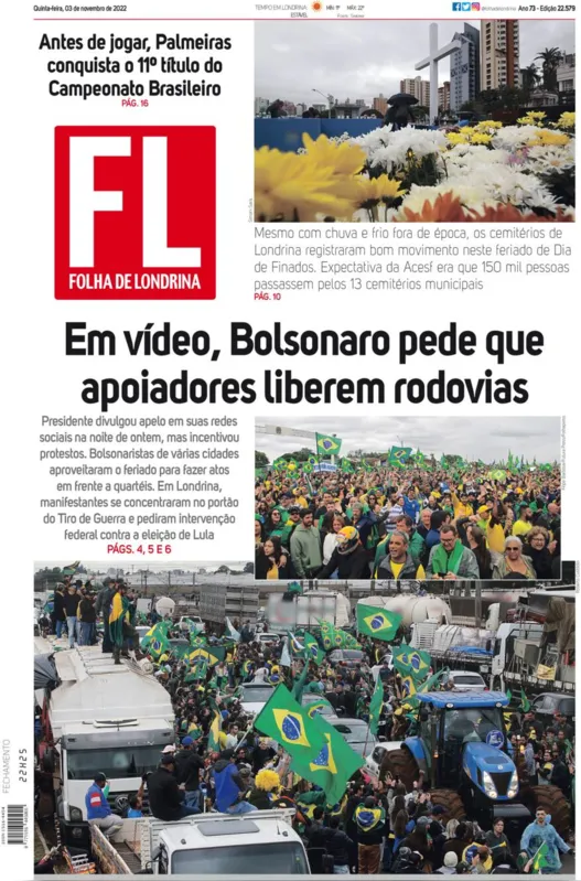 Imagem ilustrativa da imagem Capa 03/11/2022