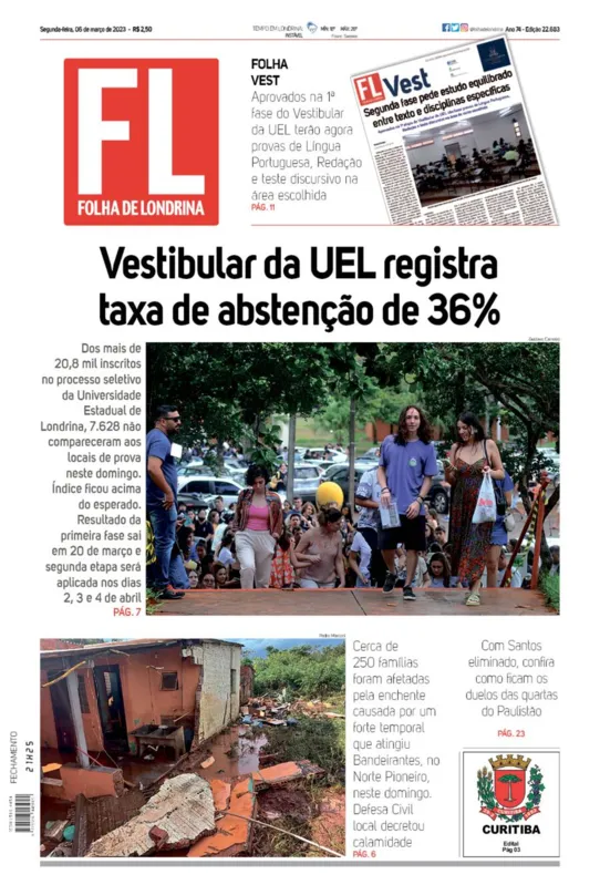 Imagem ilustrativa da imagem Capa 06/03/2023
