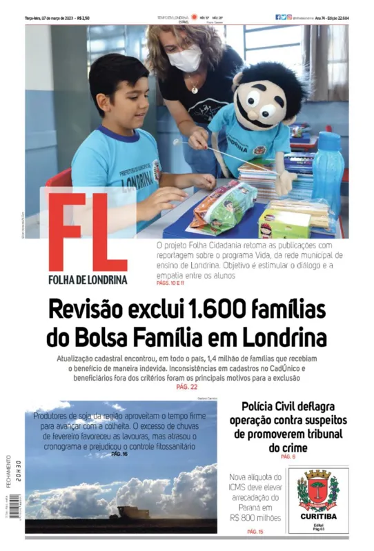Imagem ilustrativa da imagem Capa 07/03/2023