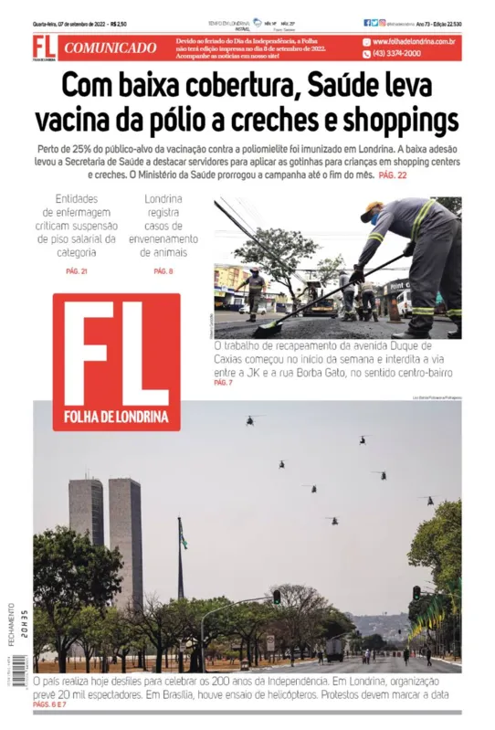Imagem ilustrativa da imagem Capa 07/09/2022