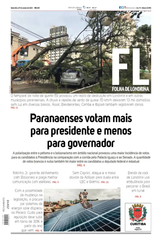 Imagem ilustrativa da imagem Capa  07/10/2022