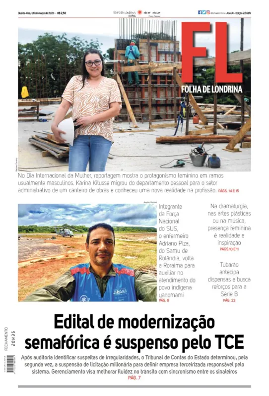 Imagem ilustrativa da imagem Capa 08/03/2023