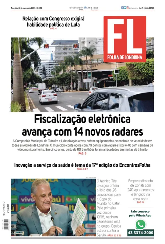 Imagem ilustrativa da imagem Capa 08/11/2022