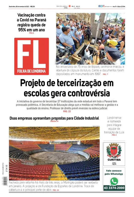Imagem ilustrativa da imagem Capa 09/11/2022
