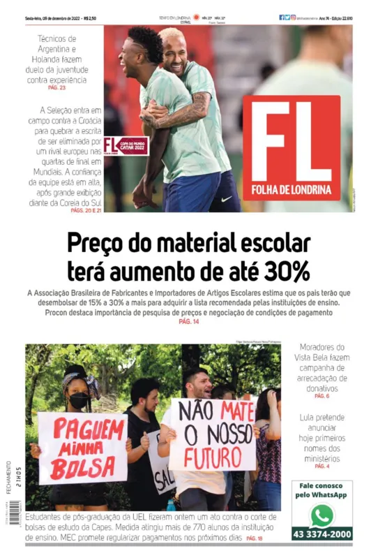 Imagem ilustrativa da imagem Capa 09/12/2022