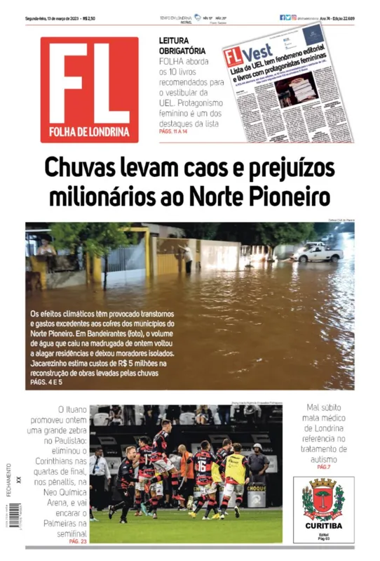 Imagem ilustrativa da imagem Capa 13/03/2023