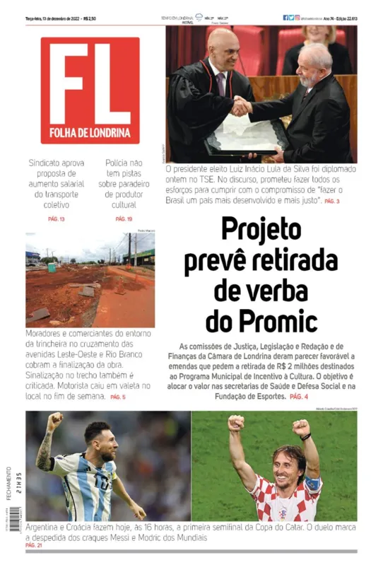 Imagem ilustrativa da imagem Capa 13/12/2022