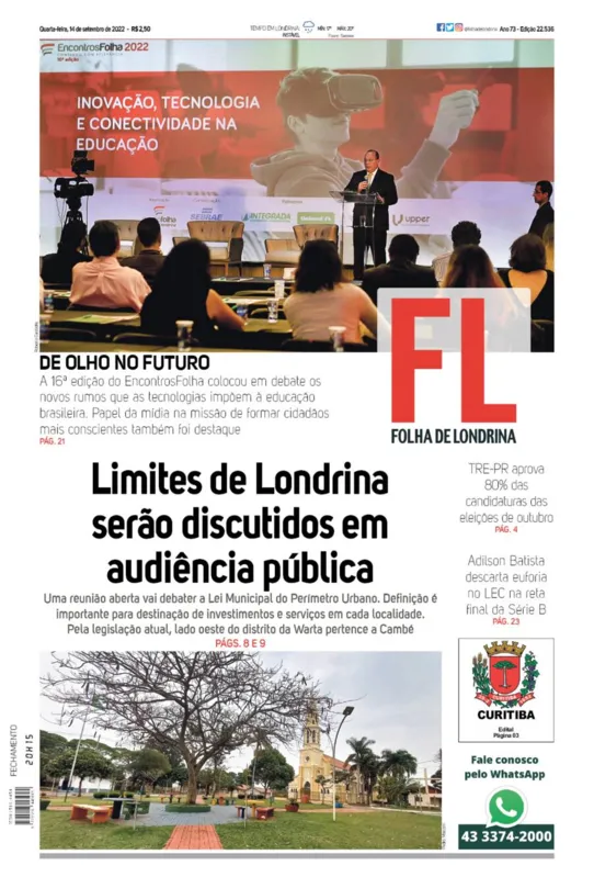 Imagem ilustrativa da imagem Capa 14/09/2022
