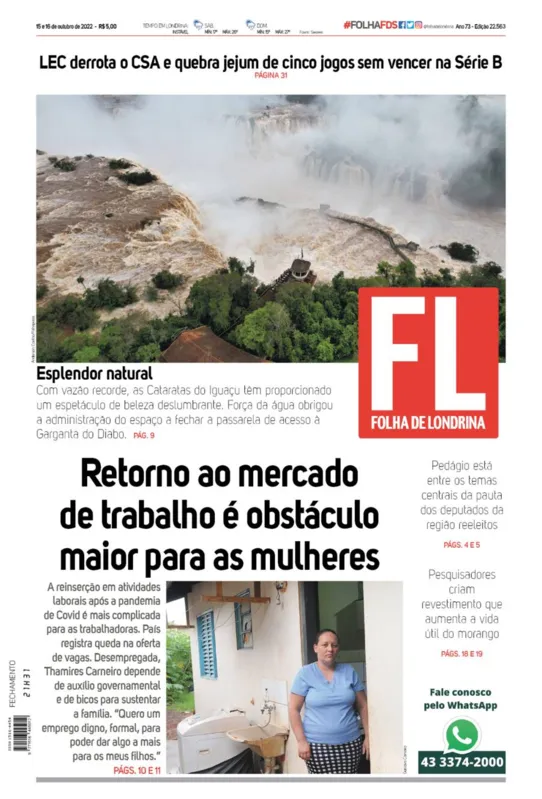 Imagem ilustrativa da imagem Capa 15/10/2022