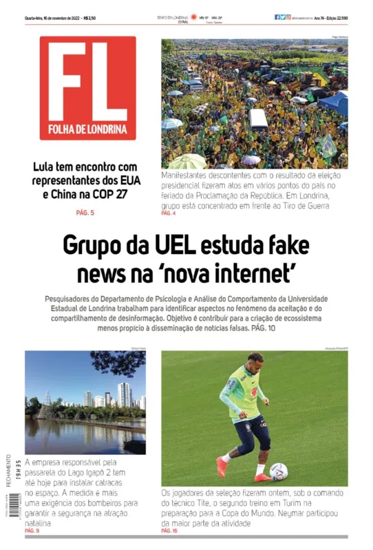 Imagem ilustrativa da imagem Capa 16/11/2022