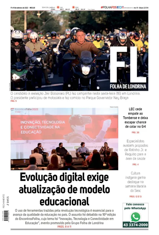Imagem ilustrativa da imagem Capa 17/09/2022