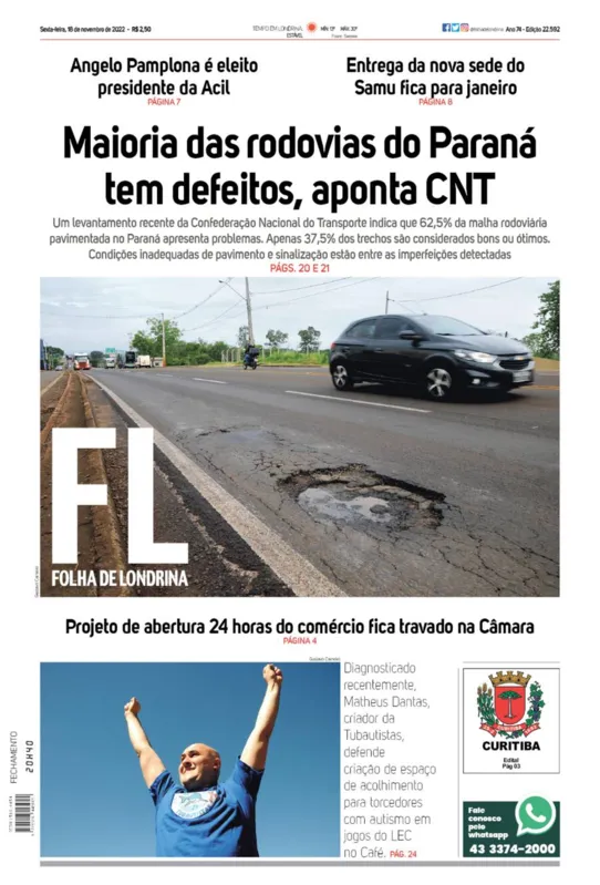 Imagem ilustrativa da imagem Capa 18/11/2022