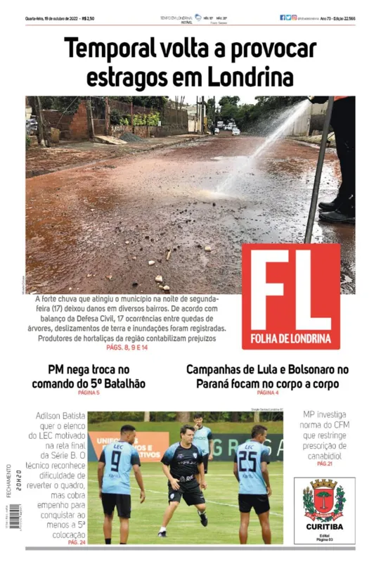 Imagem ilustrativa da imagem Capa 19/10/2022