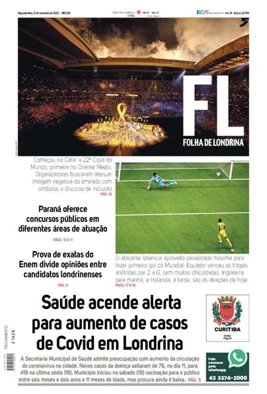 Imagem ilustrativa da imagem Capa 21/11/2022