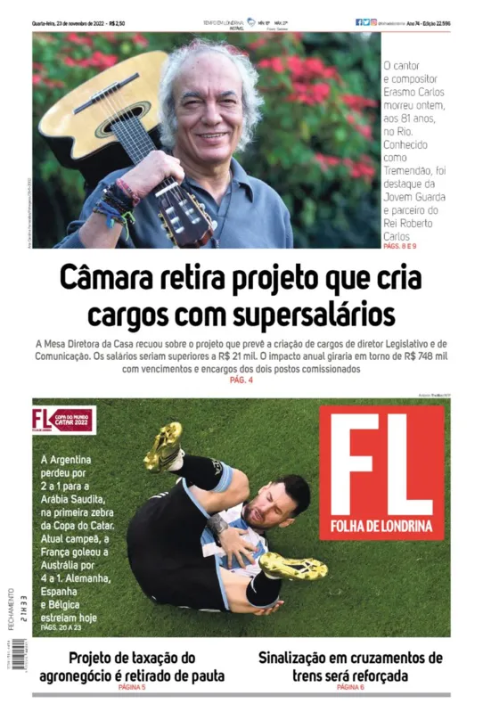 Imagem ilustrativa da imagem Capa 23/11/2022
