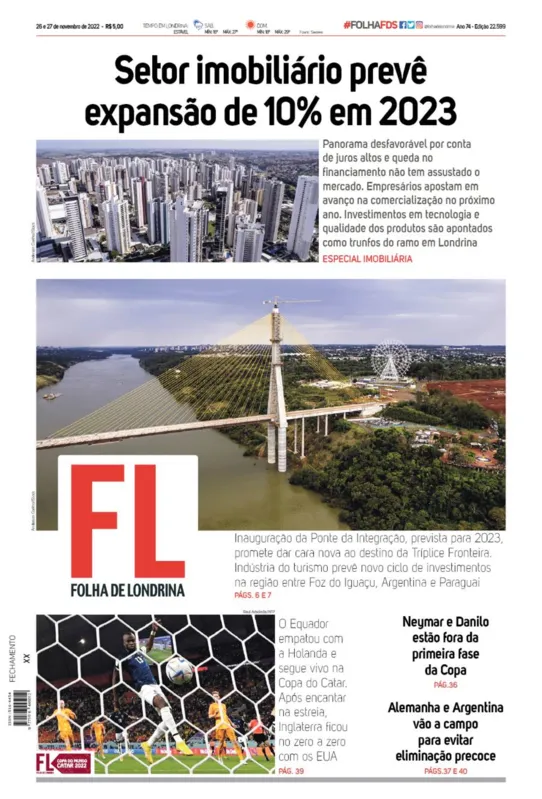 Imagem ilustrativa da imagem Capa 26/11/2022