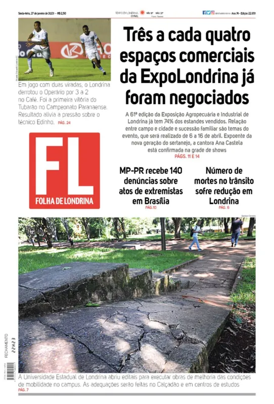 Imagem ilustrativa da imagem Capa 27/01/2023