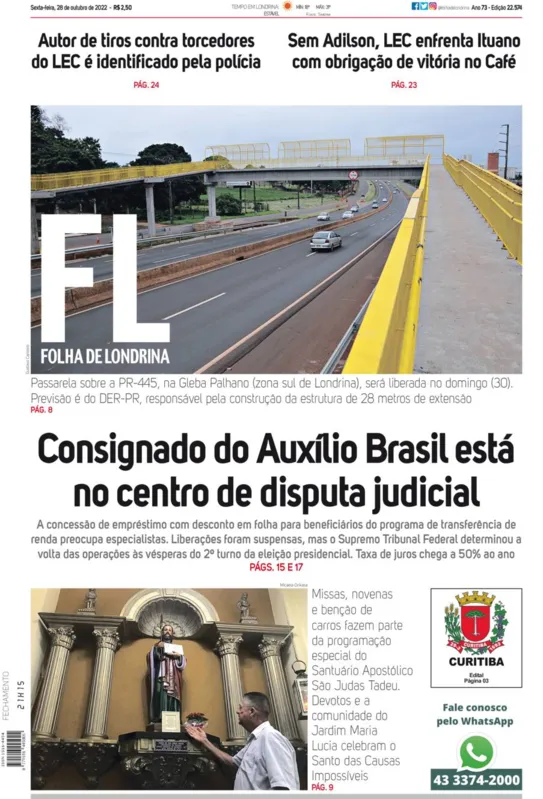 Imagem ilustrativa da imagem Capa 28/10/2022