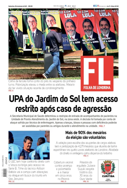 Imagem ilustrativa da imagem Capa 29/09/2022