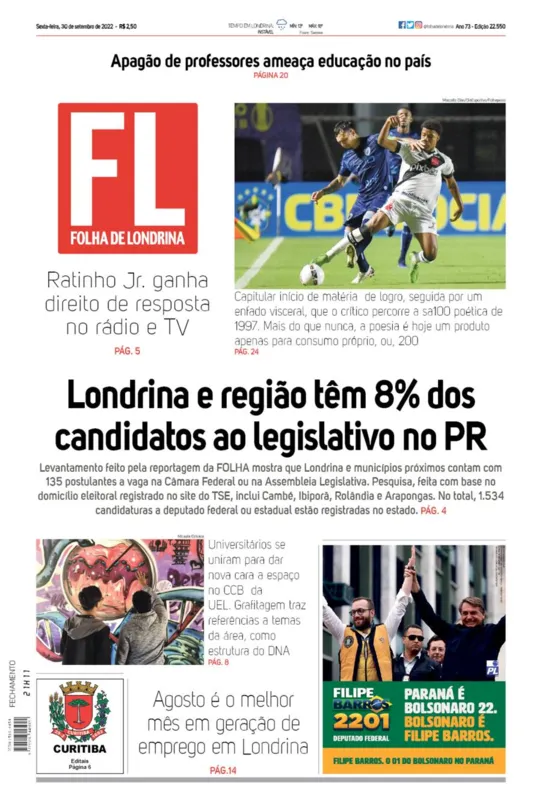 Imagem ilustrativa da imagem Capa 30/09/2022