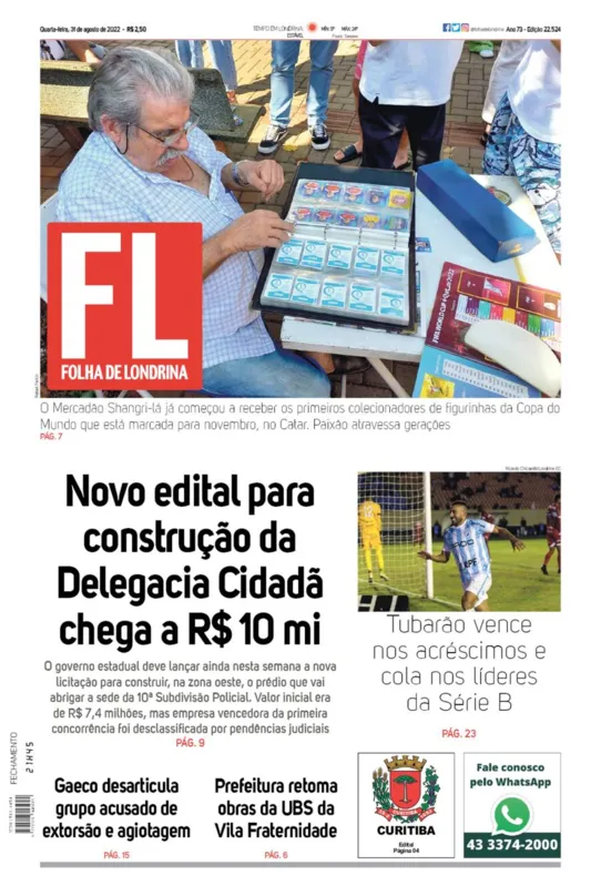 Imagem ilustrativa da imagem Capa 31/08/2022