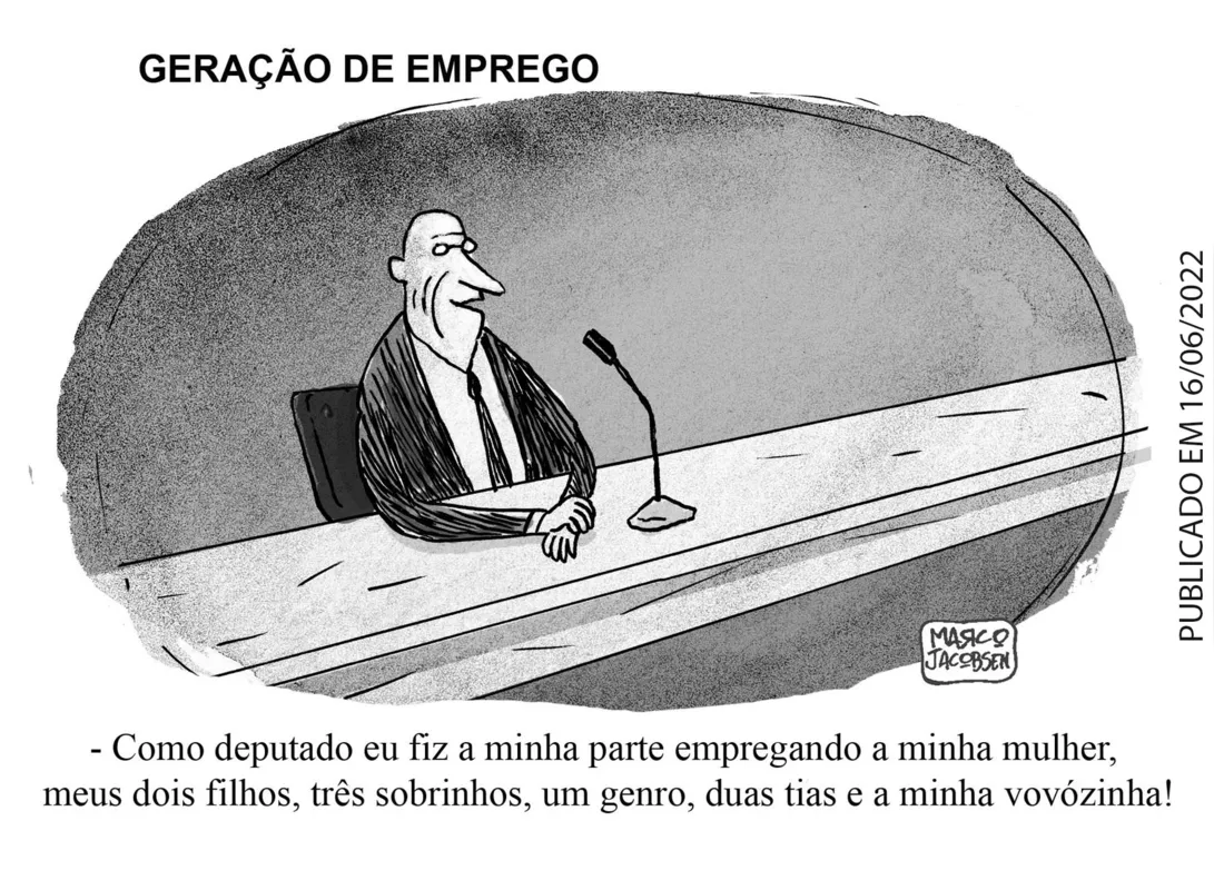 Imagem ilustrativa da imagem Charge 18/02/2023