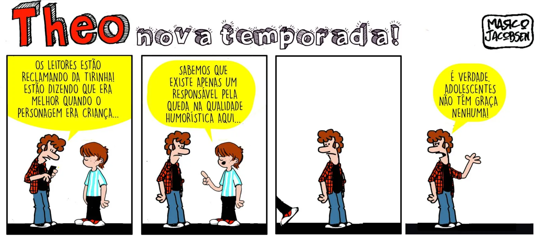 Imagem ilustrativa da imagem Comece a terça-feira com humor com Theo e Edibar